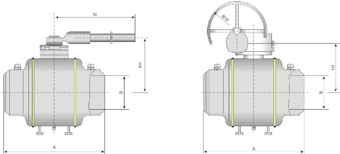 welded ball valve